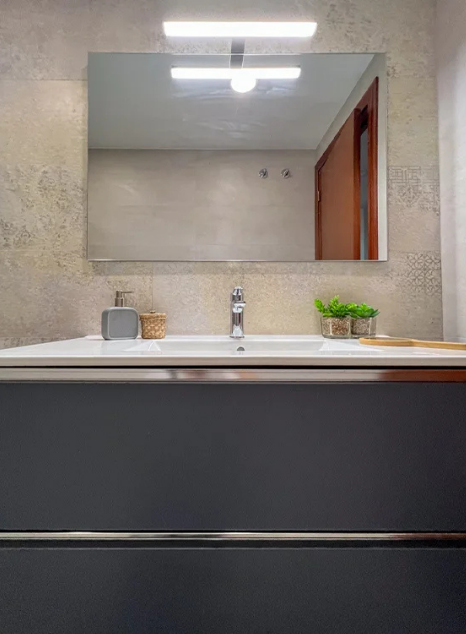 Armario baño gris L'aixeta