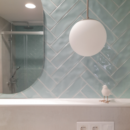 Reforma baño moderno L'aeixeta